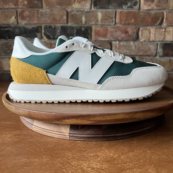 New Balance 237 Classic Running Shoes Sneakers Men's Size 10 Green Grey - Picture 5 of 16